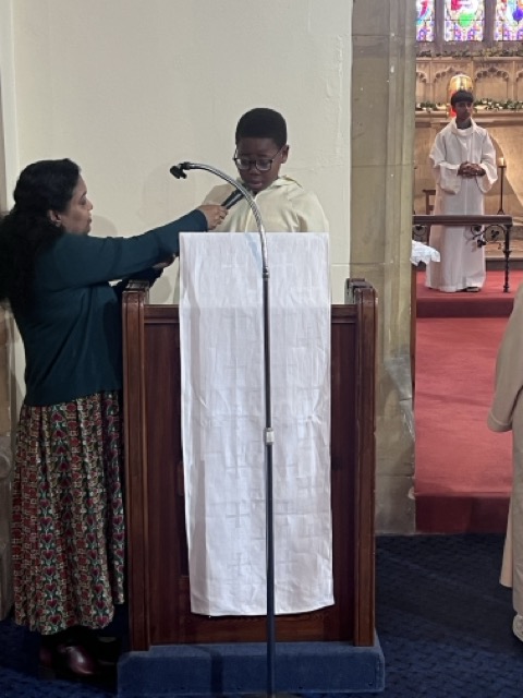 The parish congregation during the Liturgy of the Word