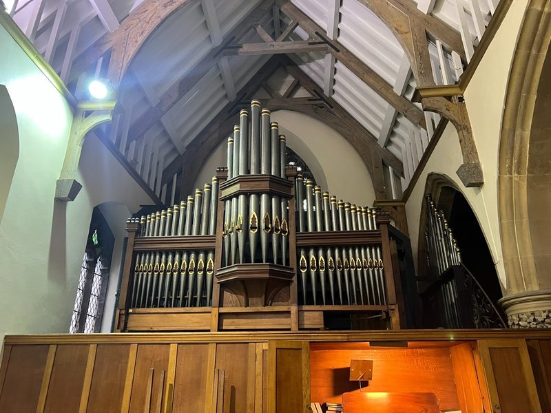 The Bishop and Son organ pipes