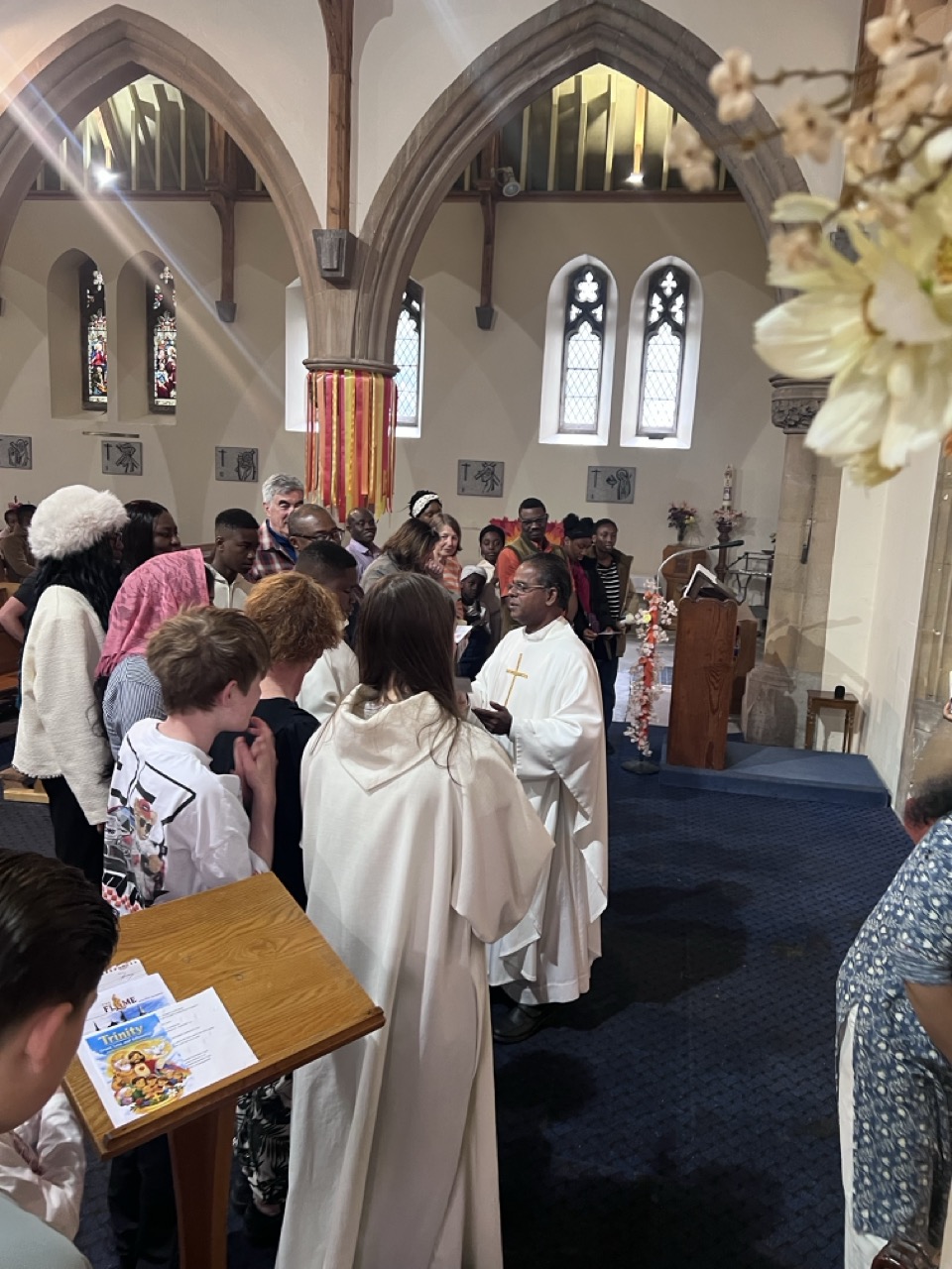 Fr. Savi addressing the congregation