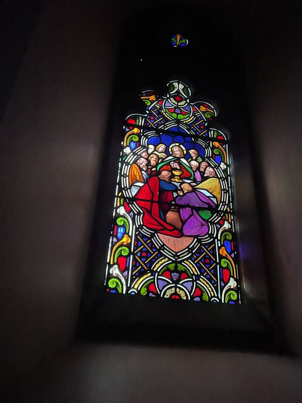 Last Supper stained glass window